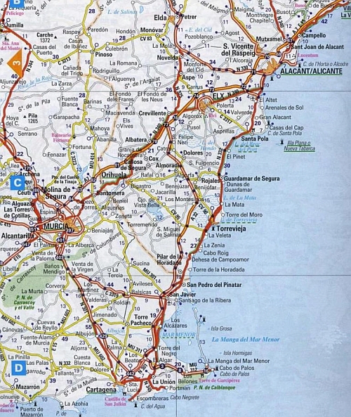 Map for La Mata, on the Costa Blanca